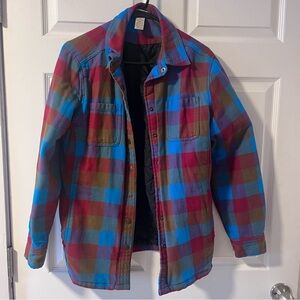 Duluth Trading Co Multicolor Plaid Shirt Jacket